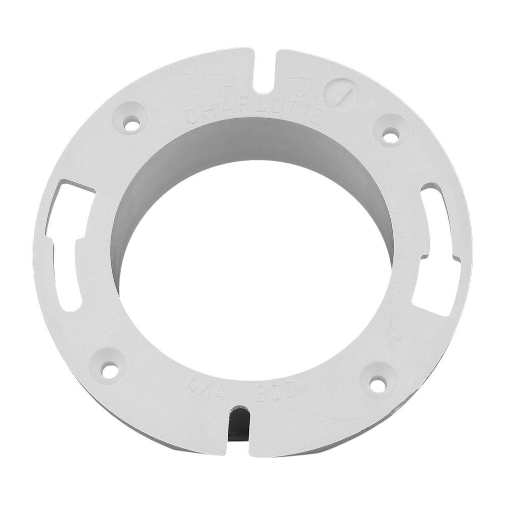 White PVC DWV Closet Flange 