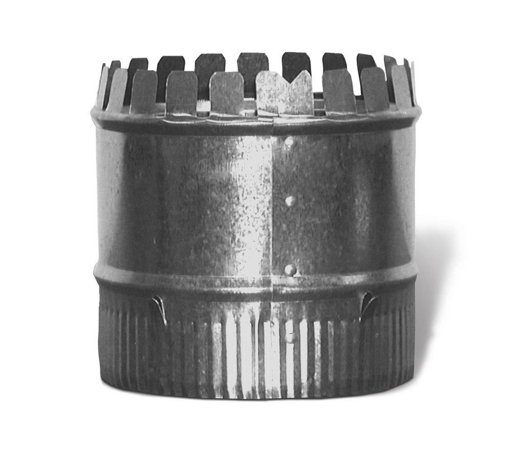 Galvanized Steel Starting Collar in Round Duct 