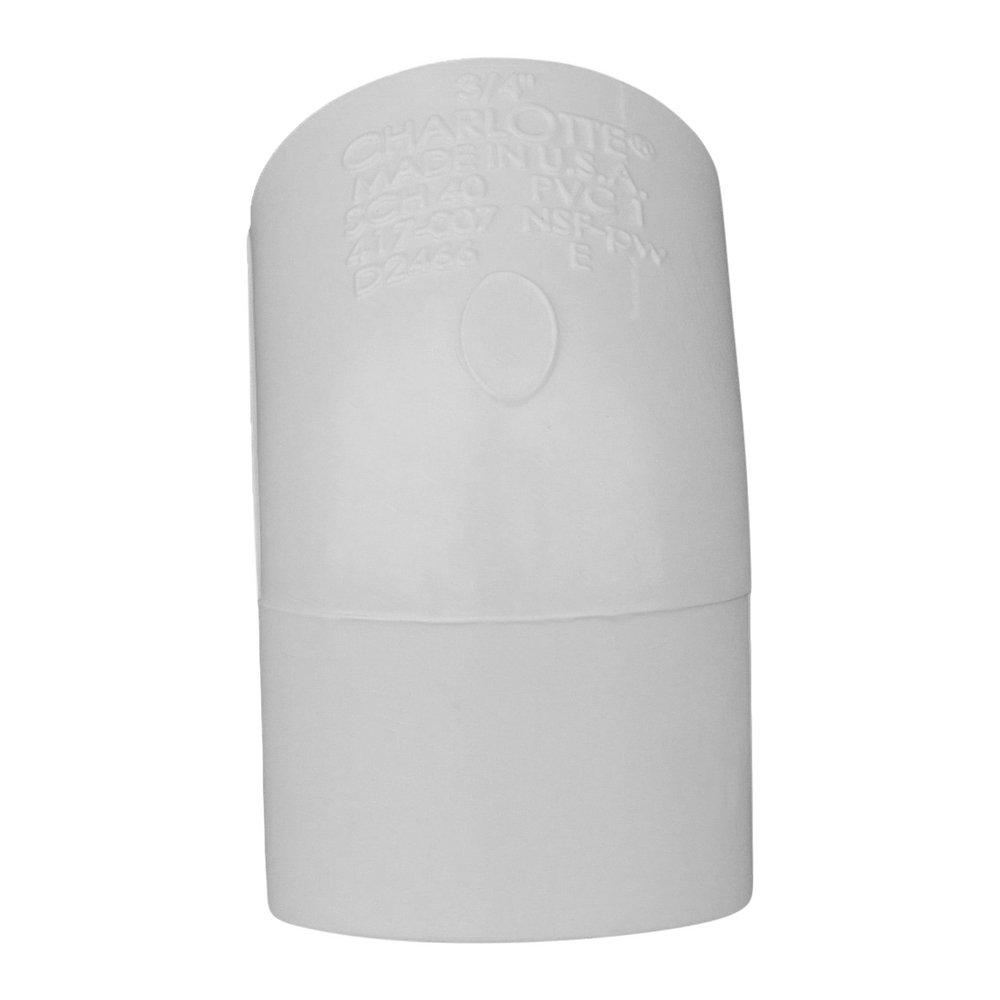 White PVC DWV x Cast Iron Hub Adapter 