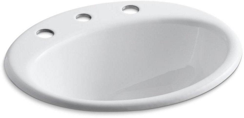KOHLER White Drop-in Basin 