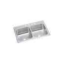 43 x 22 in. 4 Hole Stainless Steel Double Bowl Drop-in Kitchen Sink in Brushed Satin