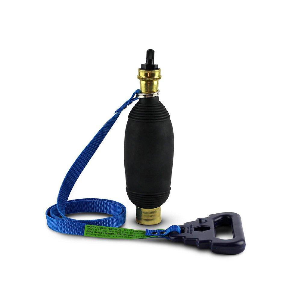 4 in. Rubber Test Plug in Black 