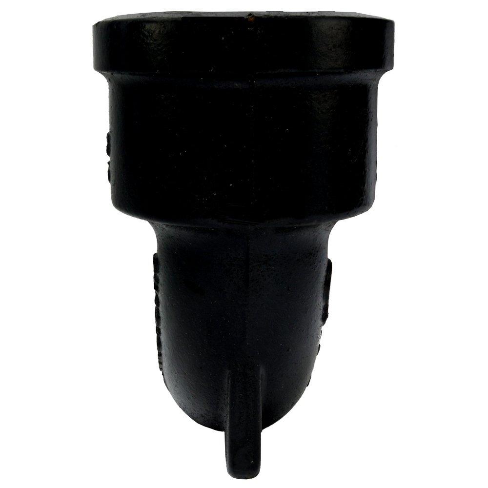 Black Hub x Spigot Service Cast Iron 1/4 Bend 