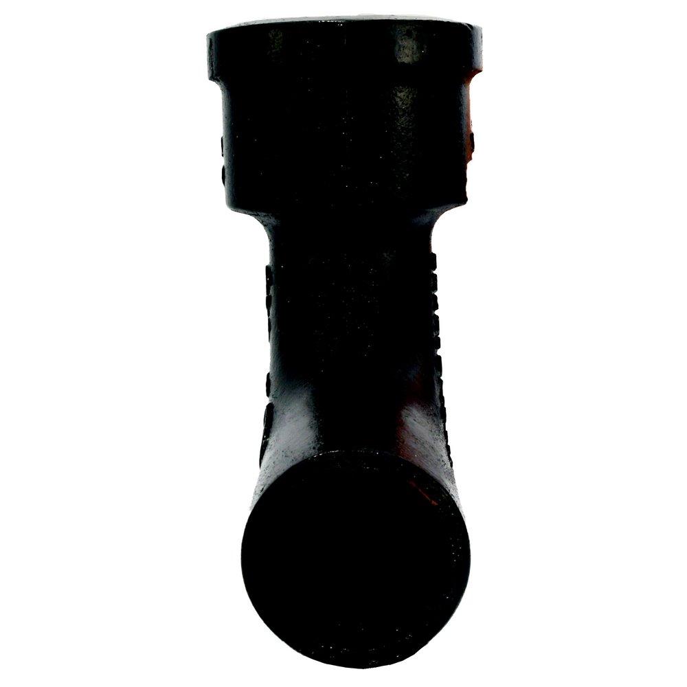 Black Hub x Spigot Service Cast Iron 1/4 Bend 