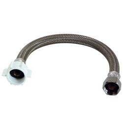 1/2 x 1/2 x 16 in. Braided PVC Sink FIP Inlet Flexible Water Connector