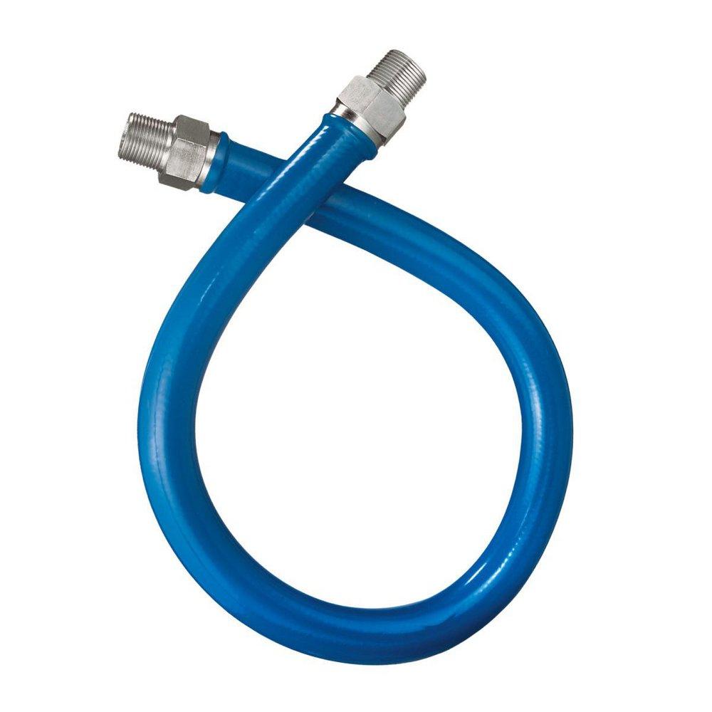 Dormont Blue 3/4 in. Male Threaded Gas Appliance Connector in Blue 