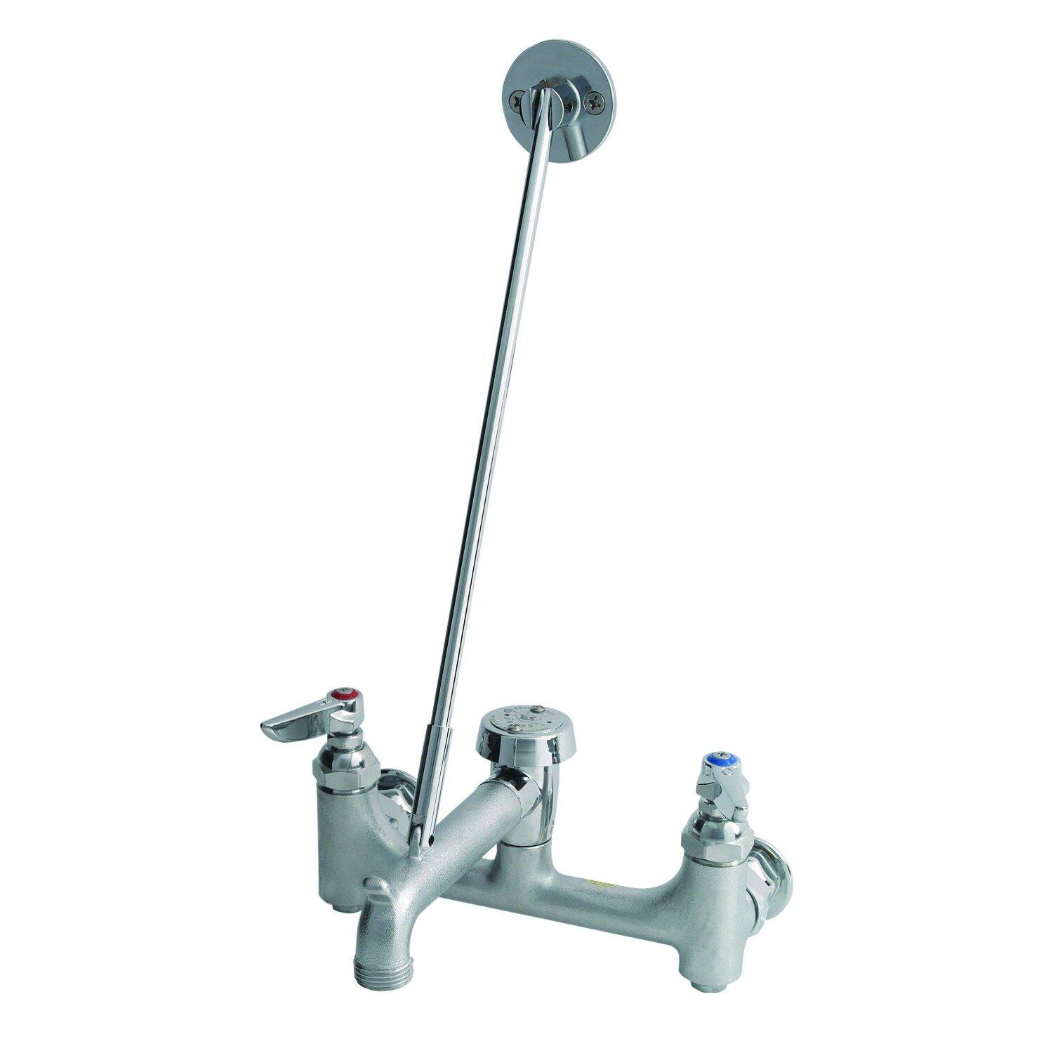 T&S Brass Rough Chrome Plated Service Sink Faucet 