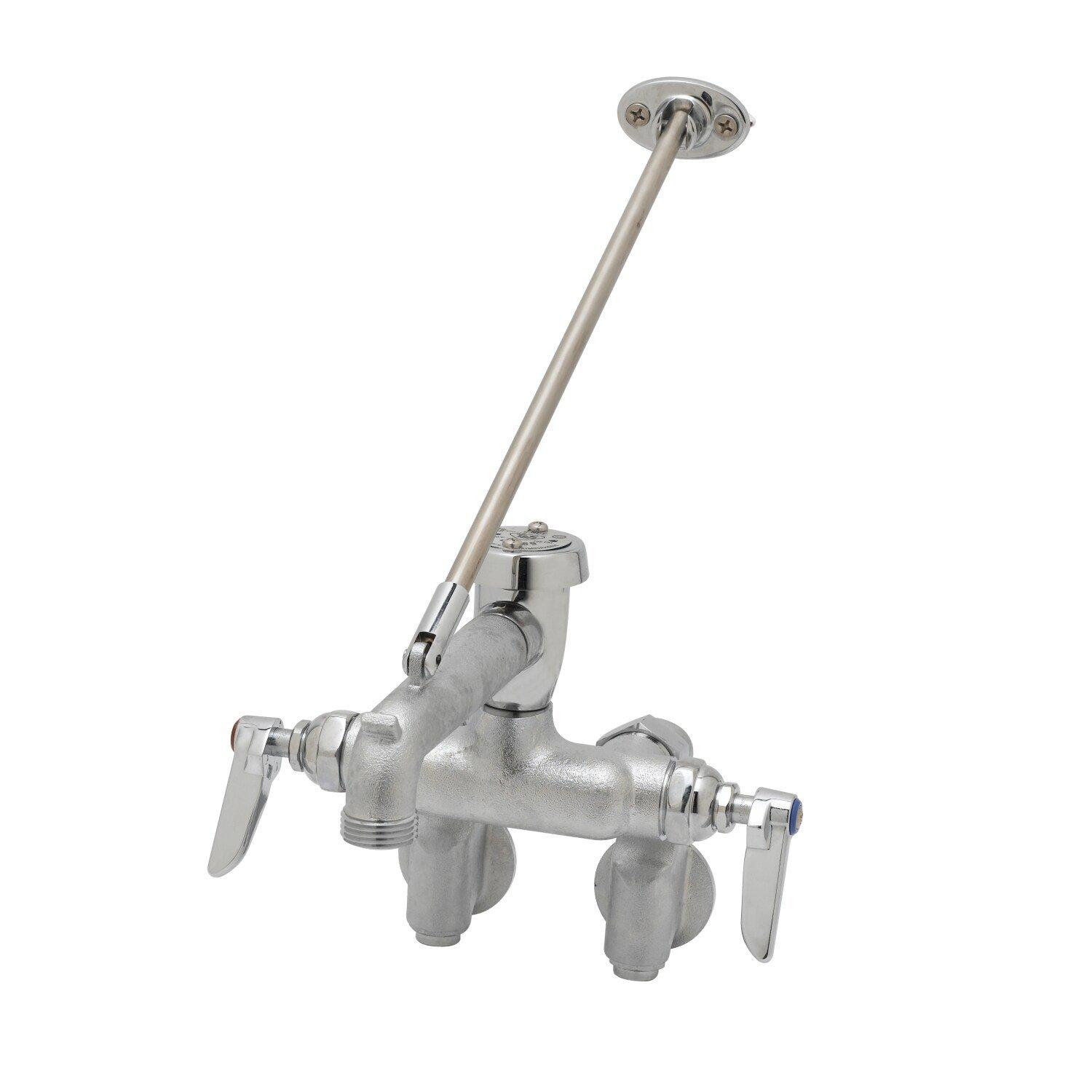 T&S Brass Rough Chrome Plated Service Sink Faucet 