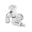 T&S Brass Chrome Plated Single Knob Handle Wall Mount Service Faucet 