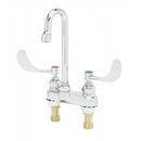 T&S Brass Chrome Plated Two Handle Centerset Bathroom Sink Faucet 