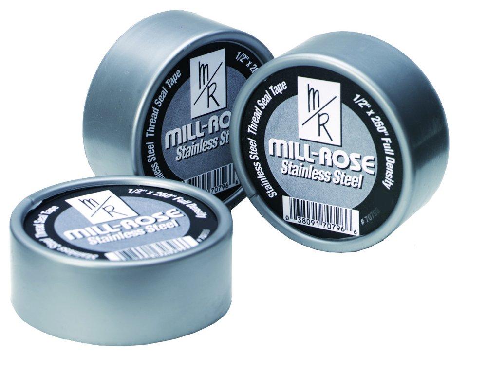 Mill-Rose Silver 1/2 x 260 in. Plastic PTFE Tape 