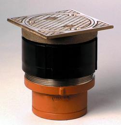 4 x 8-3/8 in. Floor Cleanout Top Nickel Bronze