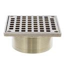 3-1/2 in. IPS Metal Square Strainer in Nickel Bronze