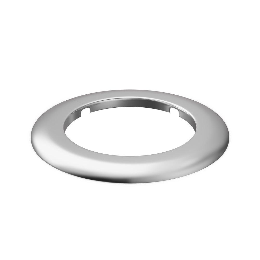 Jones Stephens Chrome Plated 1-1/4 in. Plastic Hinged Escutcheon 