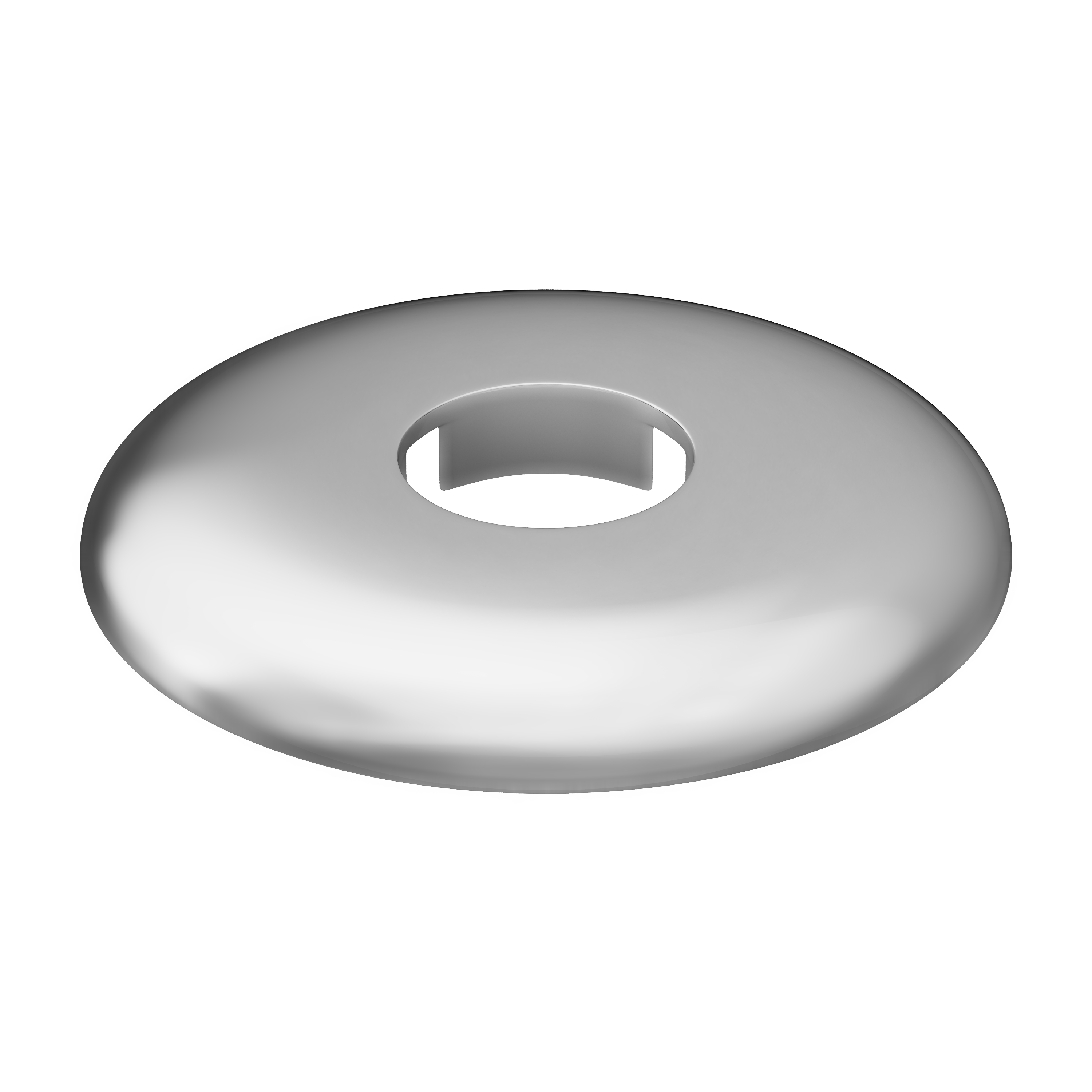Jones Stephens Chrome Plated IPS Flexible Floor/Ceiling Plate Escutcheon 