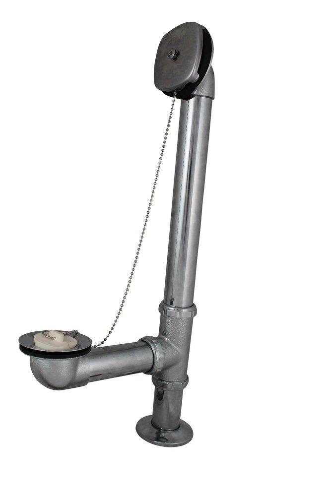 Keeney Satin Polished Chrome 2-22/25 in. Brass Cable Drain 