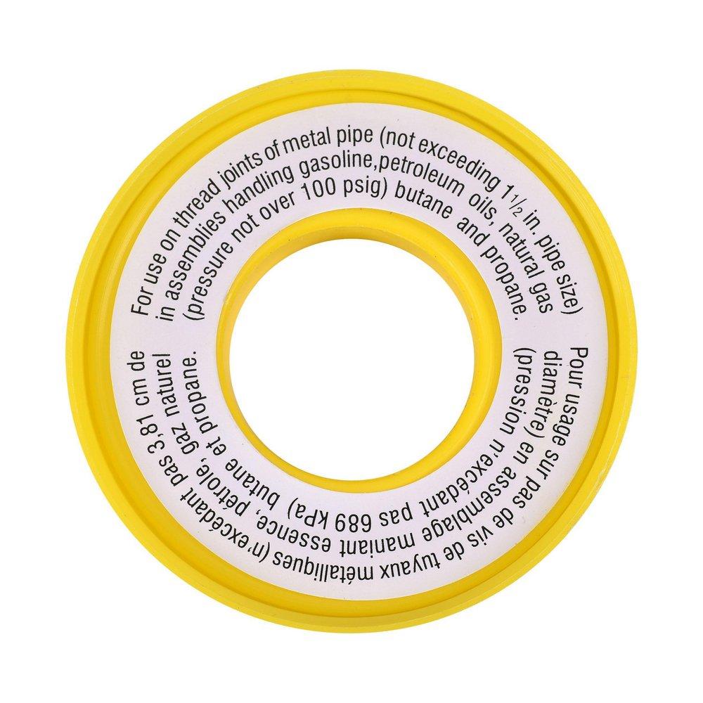 Oatey&reg; Yellow 1/2 in. PTFE Gas Piping in Yellow 