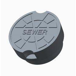 5-1/4 in. Cast Iron Valve Box Lid for Sewer