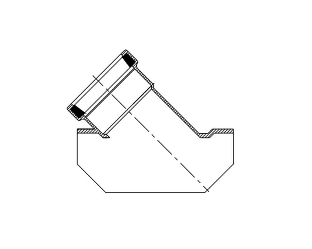 Harrington Corporation IPS Gasket Straight PVC Lock Shield Tee Wye 