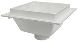 14-1/8 x 14-1/8 x 8-7/16 in. Floor Mount Plastic Floor Sink