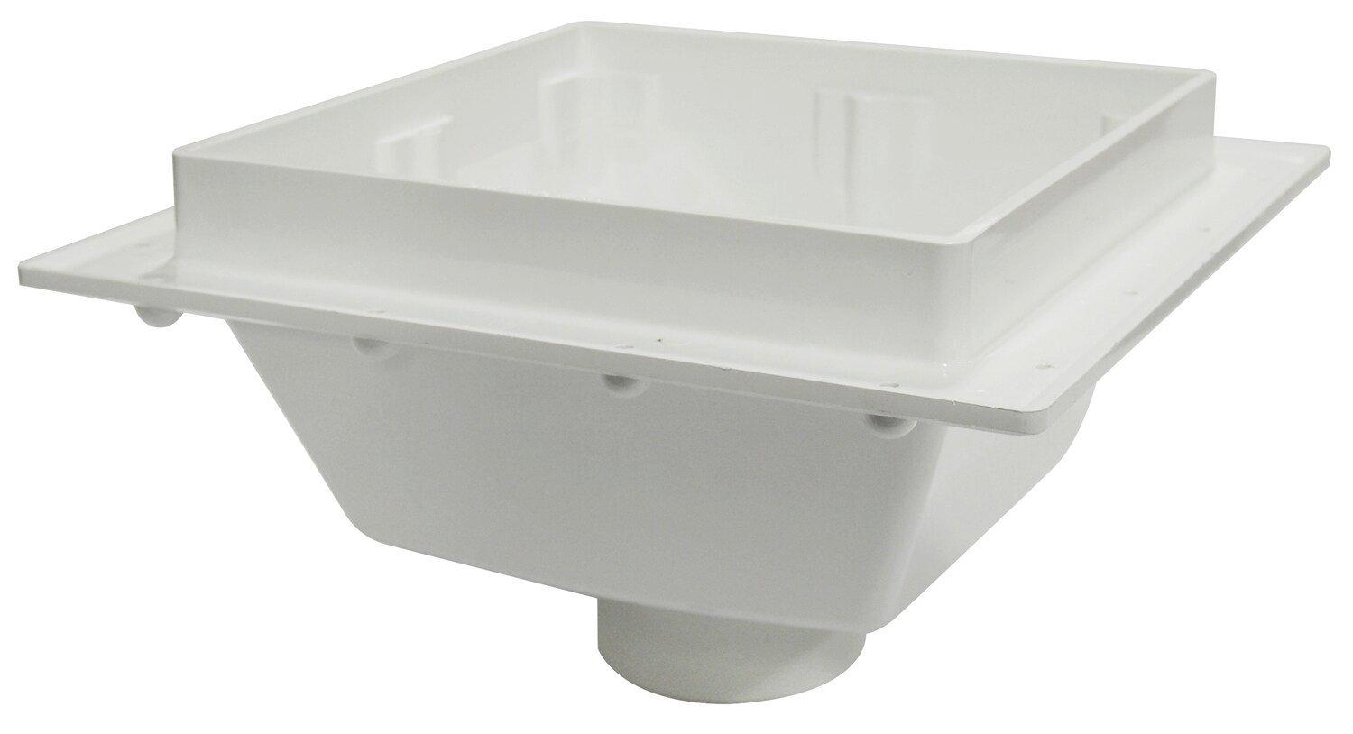 Sioux Chief White 4 in. PVC Square Floor Sink 