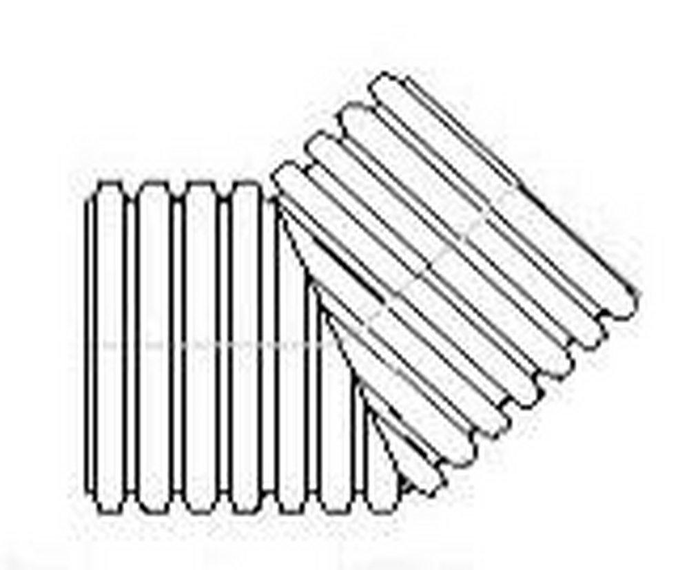 ADS&reg; Black Bell End Fabricated Corrugated Straight HDPE 45 Degree Elbow 