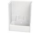 Aquatic White 54 x 29 in. Tub and Shower Unit 