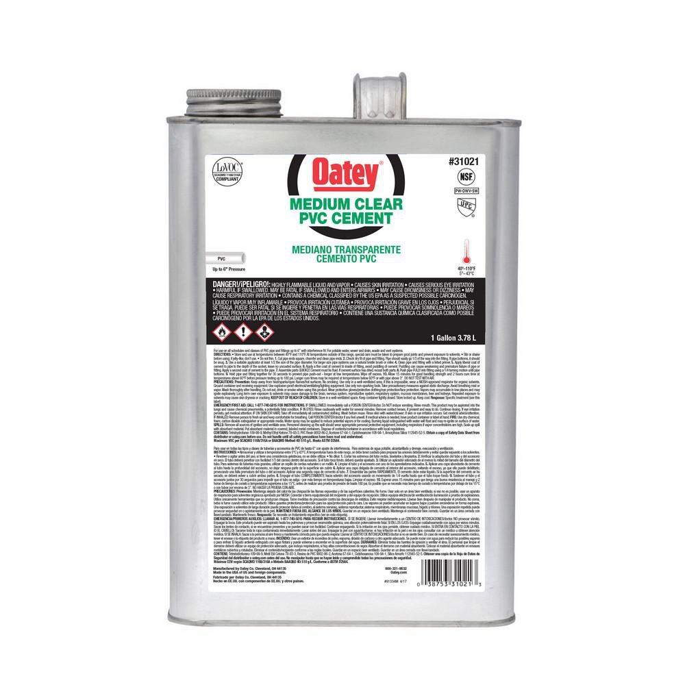 Oatey&reg; Clear Fast Set PVC Clear Pipe Cement 