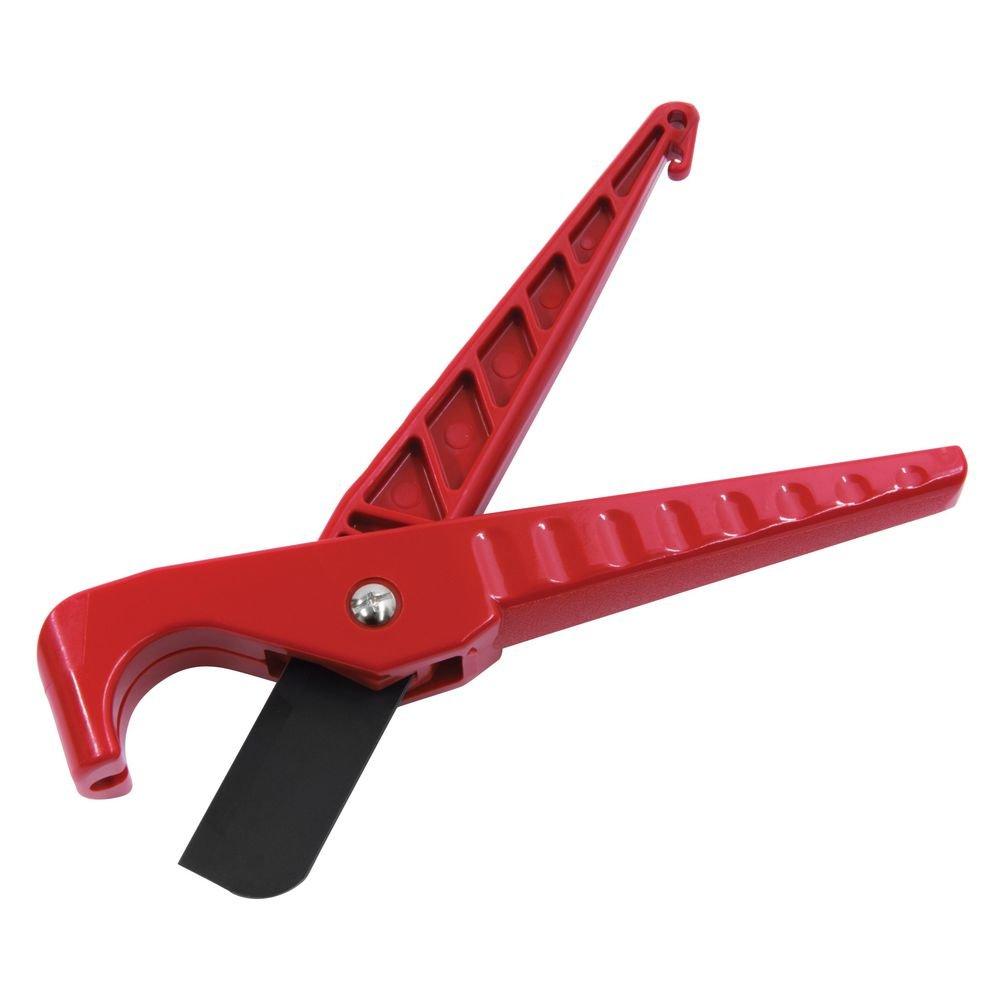 REED Red Nylon Ribbed Fiberglass Scissor Shear for ABS, Nylon Tubing, PE, PEX, PVC and Rubber Tubing 