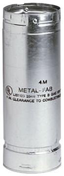 Metal Fab 5 in. Type B Gas Vent Pipe 