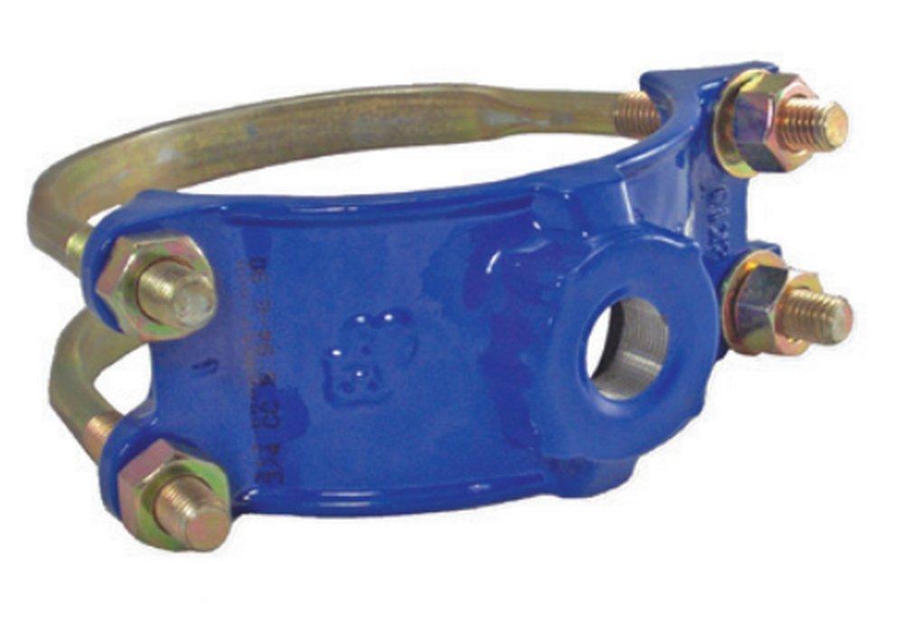 Smith Blair Inc 3 - 4 in. CC Ductile Iron Double Strap Saddle 
