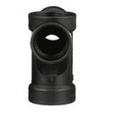 Black ABS DWV Double Fixture Tee 