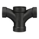 Black ABS DWV Double Fixture Tee 