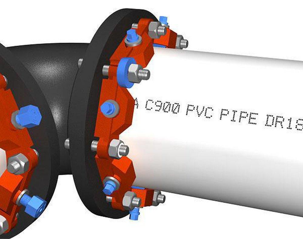 EBAA Iron Split Accessory for C900 PVC Pipe 