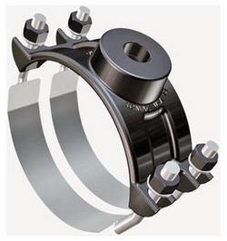 8 x 2 in. IP Double Stainless Steel Strap Nylon Saddle