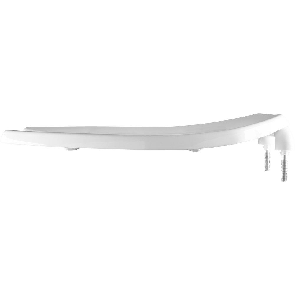 Bemis White Elongated Open Front Toilet Seat 