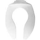 Church Seat White Elongated Open Front Toilet Seat 