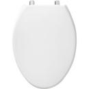 Bemis White Elongated Closed Front with Cover 