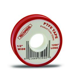 1296 x 1/2 in. PTFE Tape with Display CTN in White