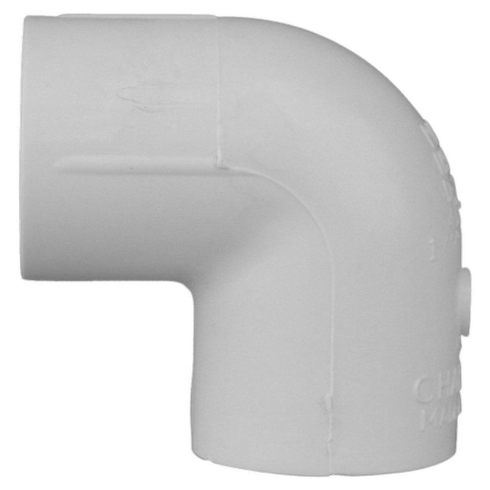 White PVC Schedule 40 90&deg; Elbow 