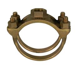 4 x 3/4 in. IPS Brass Double Strap Saddle