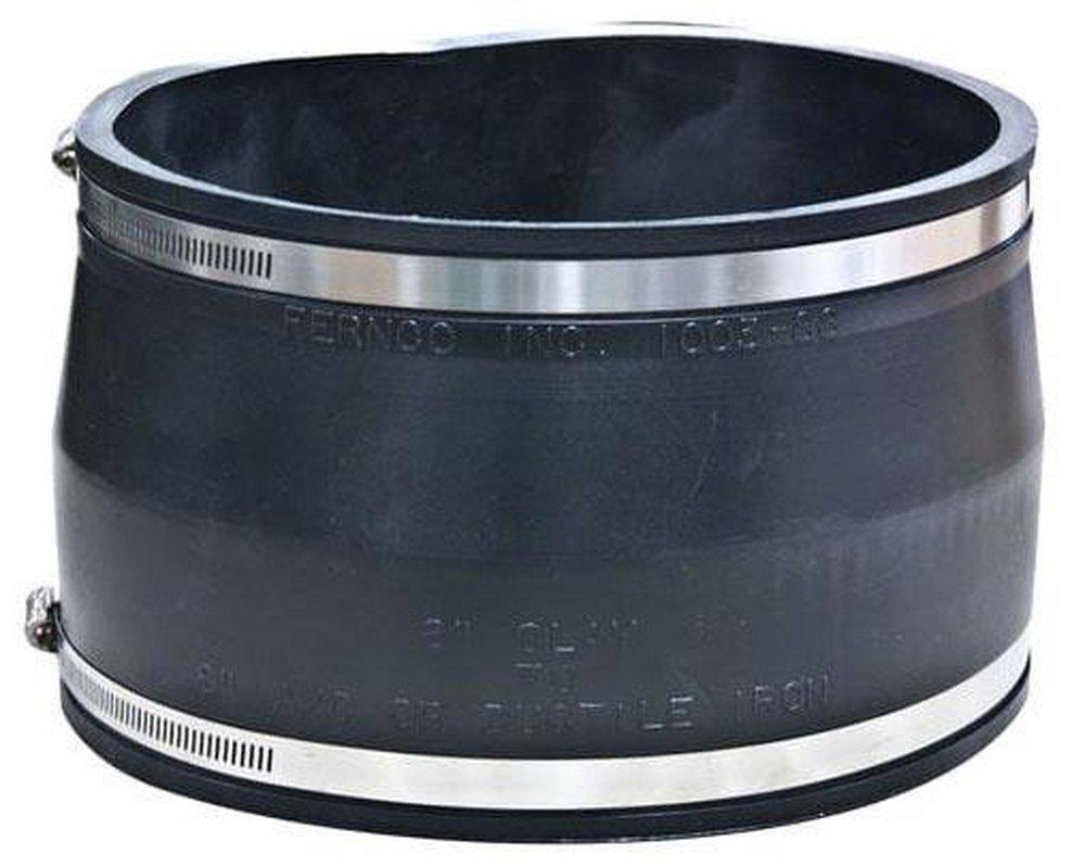 Fernco Clay x Asbestos Cement Fiber and Ductile Iron Flexible Coupling 