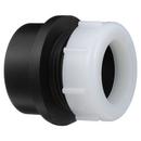 Black ABS DWV Slip Joint Male Trap Adapter with Washer & Polyethylene Nut 
