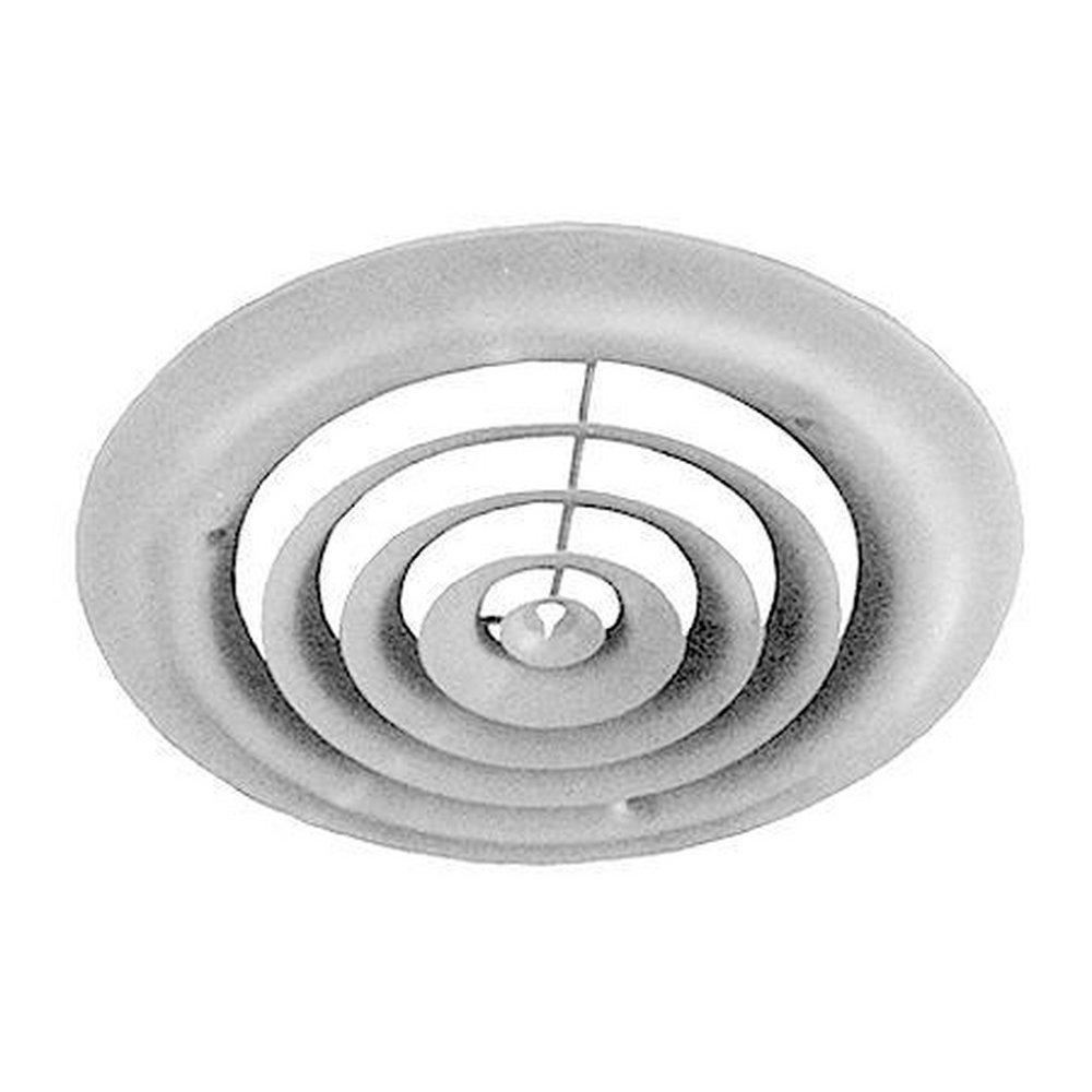 Hart & Cooley Bright White Commercial and Residential Ceiling Diffuser in Bright White Steel 