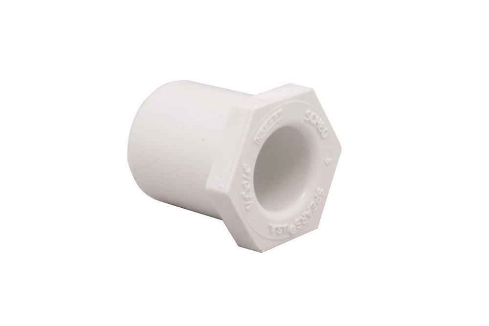 White PVC Schedule 40 Bushing 