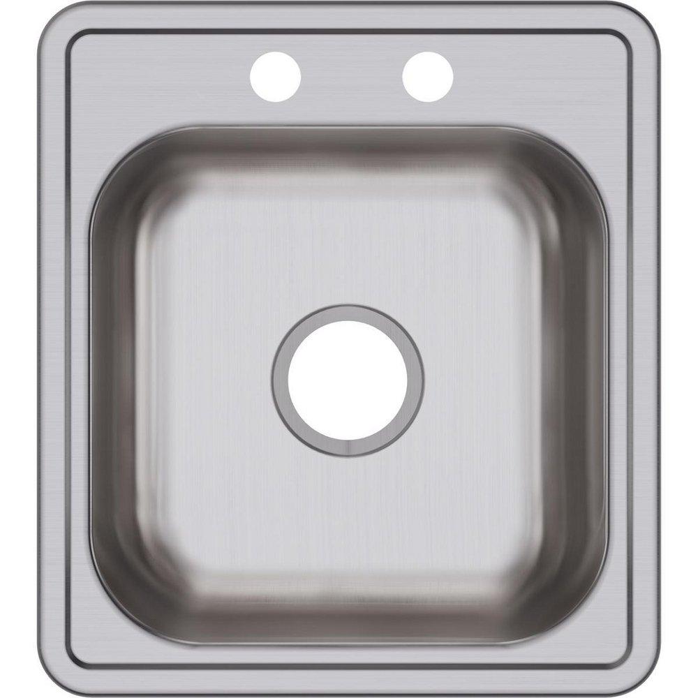 Dayton Satin 17 x 19 in. Drop-in Stainless Steel Bar Sink 