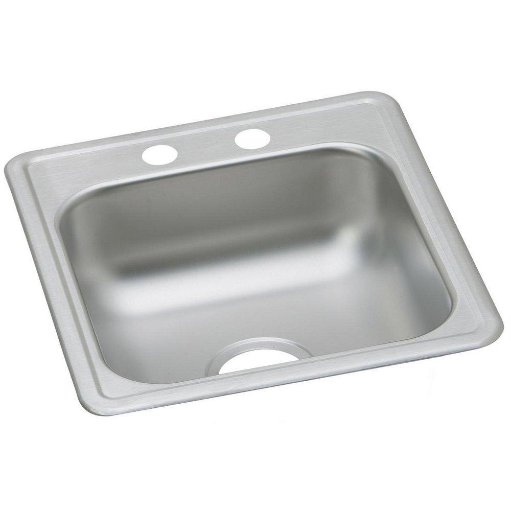 Dayton Satin 17 x 19 in. Drop-in Stainless Steel Bar Sink 
