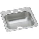 17 x 19 in. 2 Hole Stainless Steel Drop- Bar Sink