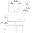 Dayton Satin 17 x 19 in. Drop-in Stainless Steel Bar Sink 