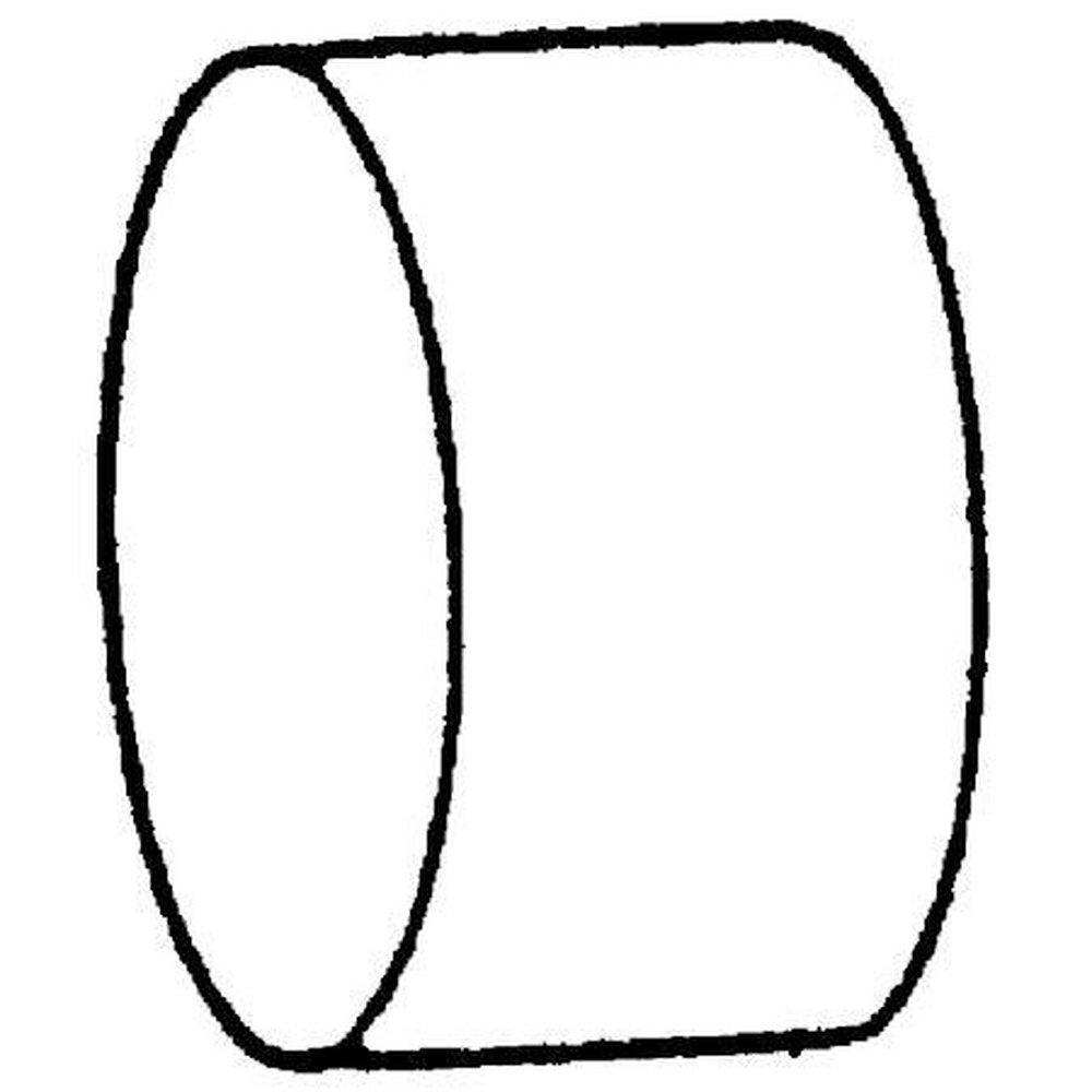 1/2 in. Threaded 304 Stainless Steel Cap 